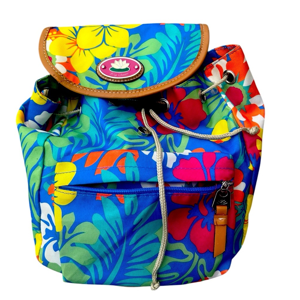Lilly Bloom cute nylon floral print mini back pack